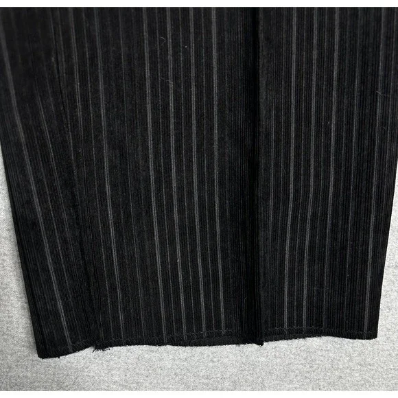 Inserch Limited Edition Suit Men 2XL Black Pinstripe Jacket Pants Style Unhemmed